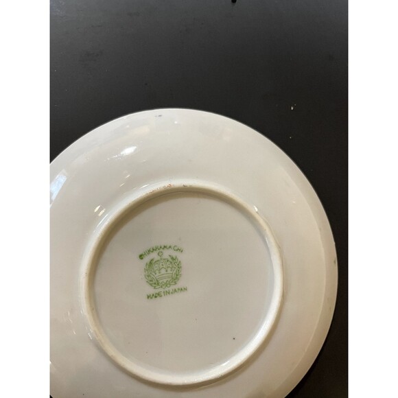 3 PCS antique chikaramachi saucer, hand paint, made in Japan. - Picture 3 of 4
